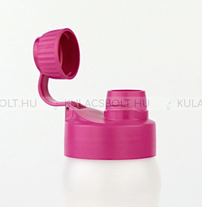 BIODORA-Biomuanyag-kulacs-(sportpalack)-zarhato-kupakkal-500ml---Feher-es-magenta-szinu