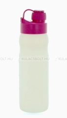 BIODORA Bioműanyag kulacs (sportpalack) zárható kupakkal, 500ml - Fehér és magenta színű