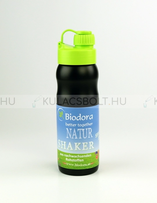 BIODORA-Biomuanyag-sportkulacs-(shaker)-zarhato-kupakkal-keverolabdaval-500ml---Fekete-neonzold-szinu