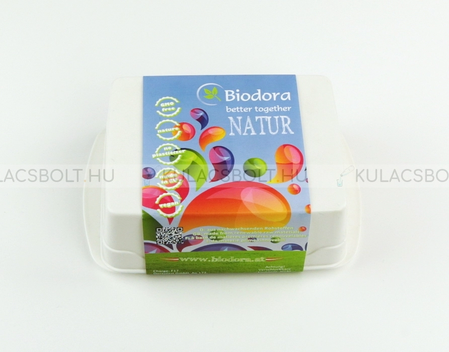 Bioműanyag vajtartó doboz - 13,9x9,2x4,9cm - Fehér
