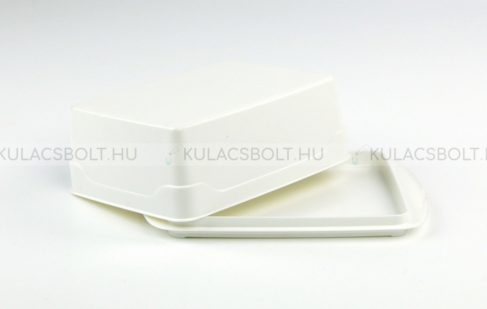 Bioműanyag vajtartó doboz - 13,9x9,2x4,9cm - Fehér