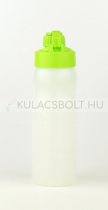 Bioműanyag kulacs (sportpalack) zárható kupakkal, 500ml - Fehér és neonzöld színű