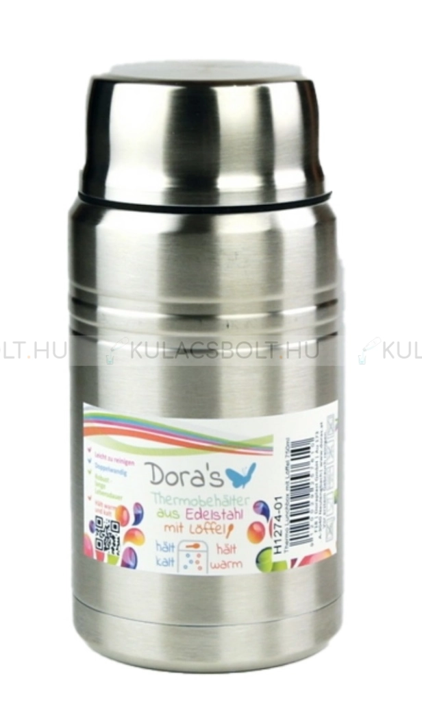 DORAS-etelhordo-termosz-osszecsukhato-fem-kanallal---Rozsdamentes-acel-szalcsiszolt-750-ml-(H1274-01)