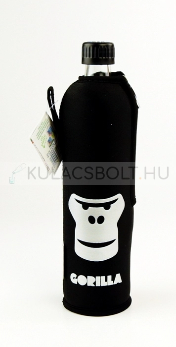 DORAS-uvegkulacs-(uvegpalack)-neopren-huzattal-500ml---Fekete-gorilla-mintas