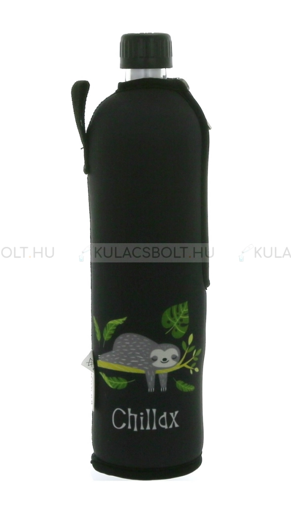 DORAS-uvegkulacs-(uvegpalack)-neopren-huzattal-500ml---Fekete-lajhar-mintas