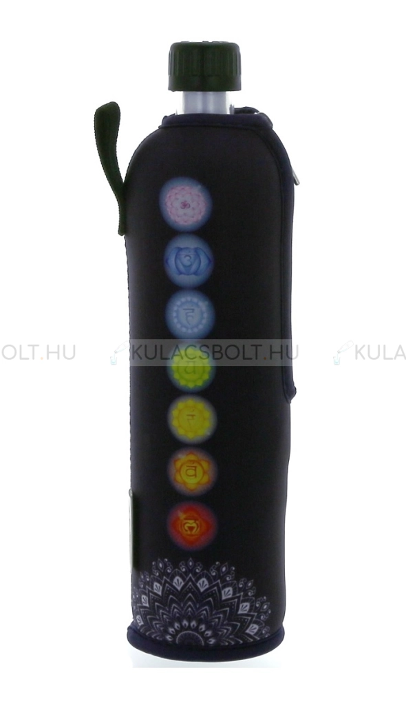 DORAS-uvegkulacs-(uvegpalack)-neopren-huzattal-500ml---Indigokek-csakra-mintas