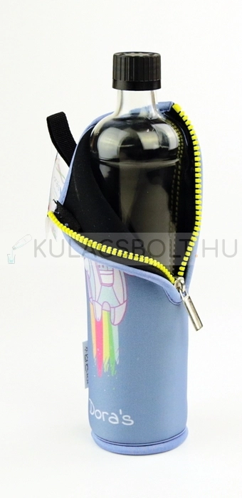 DORAS-uvegkulacs-(uvegpalack)-neopren-huzattal-500ml---Unikornis-mintas-(KIFUTo)