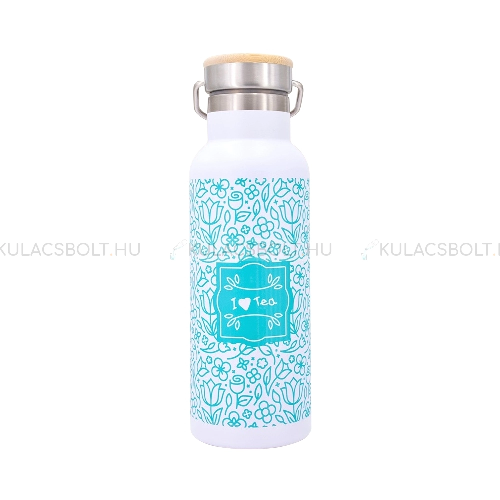 DORAS-Retro-rozsdamentes-acel-termosz-bambusz-betetes-kupakkal-mozgathato-fullel-500ml---Turkiz-viragos