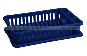 CURVER CLASSIC edényszárító tálcával, 26,5 x 42cm, műanyag, kék színű