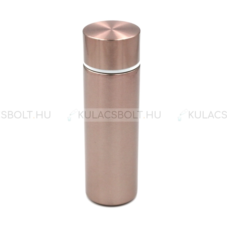 ECOSYS POCKET mini termosz, zsebtermosz, 150ml - csillámos rózsaszín - Rozsdamentes acél - Mini termoszok