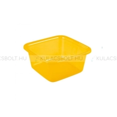 CURVER SZÖGLETES TÁL, 11L, peremes kivitel, kiváló minőségű műanyagból, áttetsző sárga.