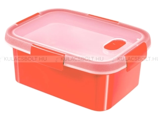 CURVER SMART ECO szögletes ételtároló doboz, 20 x 15 cm, műanyag, piros színű
