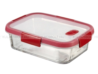 CURVER SMART COOK sütőbe helyezhető ételtároló, 15 x 20 cm, 0,9 L, üveg, piros tetővel