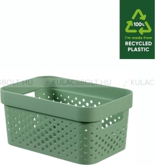 CURVER INFINITY kosár, 4,5L, újrahasznosított műanyagból, háló szerű, zöld színű